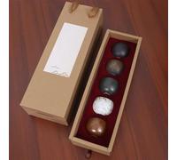 Service Tasse Thé Poterie Grossière Ensemble Tasses Kung Fu Cinq Éléments Grand Service Changement Four Glaçure Chinois Services A Thé Portables(B)