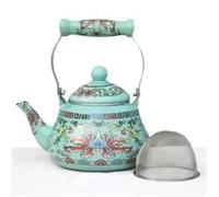 Service Théière Cuisinière À Induction Épaissir 1,5 L-5 L En Émail Bouilloire Froide Bouillante Chaude Lait Services A Thé Portables(Type-A)