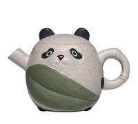 Service Théière Forme Panda Faite La Main Minerai Brut Section Blanche, Bouilloire Boue Service Thé Zisha Haut Gamme Théières En Argile Violette Yixing 150ml Services A Thé Portables