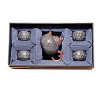 Service Théières Faites À La Main Avec Ensemble De Théière En Argile Diamant 200cc Brassage Thé Kungfu Services A Thé Portables(C)