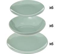 Secret de Gourmet – Service de table Colorama 18 pièces Menthe