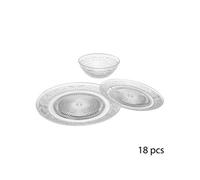 Secret de Gourmet - Service vaisselle 18 pièces RENAISSANCE - Transparent