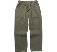 Service Works - Pantalon en cotion bio - Moleskin Chef Pants Moss pour Homme en Coton - Taille L - Kaki Kaki L