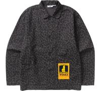 Service Works - Surchemise décontractée en coton biologique - Patterned Easy Chef Shirt Black Leopard en Coton - Taille M - Noir Noir M