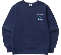 Service Works - Sweat en coton biologique - In Bloom Crewneck Navy pour Homme en Coton - Taille M Navy M