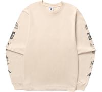 Service Works - T-shirt en coton biologique - Bootleg Long Sleeve Tee Natural pour Homme en Coton - Taille S - Beige Beige S