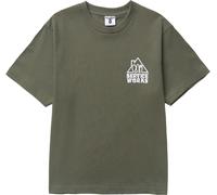 Service Works - T-shirt en coton biologique - Home Comforts Tee Olive pour Homme en Coton - Taille L - Kaki Kaki L