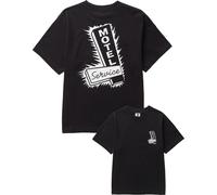 Service Works - T-shirt en coton biologique - Motel Tee Black pour Homme en Coton - Taille L - Noir Noir L
