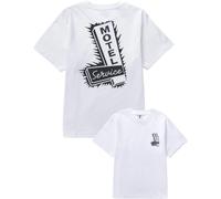 Service Works - T-shirt en coton biologique - Motel Tee White pour Homme en Coton - Taille M - Blanc Blanc M
