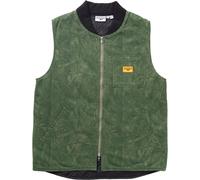 Service Works - Veste en coton bio - Xerox Camo Padded Work Vest Olive pour Homme en Coton - Taille L - Kaki Kaki L