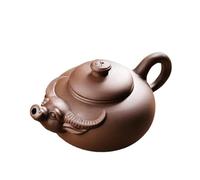 Service Yixing - Théière En Argile Violette Grande Capacité Service À Thé Kung Fu Boue Rouge Pot Céleste Fait La Main Esprit Taureau 600ml Services A Thé Portables(B)