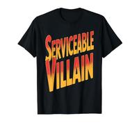 Serviceable Villain Mauvais antagoniste du Mal - T-Shirt Graphique avec Valeur