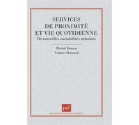 Services de proximité et vie quotidienne - bonnet/bernard m./y. - Puf - broché - Livre