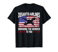 Services de relocalisation des frontières de Funny DeSantis Airlines T-Shirt
