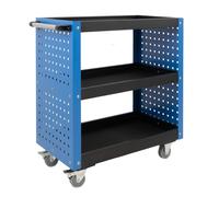 Servicewagen Werkstattwagen 3 Compartiments 300 Kg Montagewagen Rollwagen Bleu