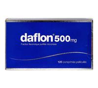 Servier Daflon 500mg 120 Comprimés Pelliculés