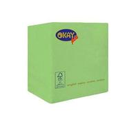 Serviette 25x25 2 Voiles Vert Pomme Pièces 100 Ouate