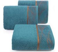 Serviette 50x90 Lotus 4 feuilles turquoise 500g/2 éponge Collection limitée Eurofirany