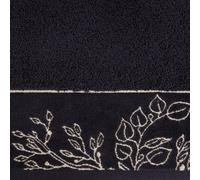 Serviette 50x90 Victoria 7 noir feuille d'or 500g/2 éponge Edition limitée Eurofirany