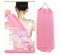 Serviette À Broussailles - Long Dossier De Laveur De Nettoyage De Nettoyage De Salle De Bain Accessoire De Douche En Tissu De Carrosserie Pour Les Hommes | Outil De Spa Exfoliant Avec Poignée Pour Soi
