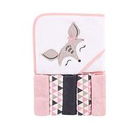 Serviette à Capuche avec 5 Chiffons de Toilette, cerf, cerf, Taille Unique