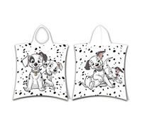 Jerry Fabrics – Poncho serviette à capuche 101 Dalmatiens, 100% coton, 50×115 cm