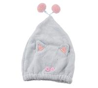 Serviette à cheveux enveloppante Texture Fine poignée douce sèche naturellement serviette de séchage de cheveux en polaire