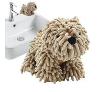Serviette à main,Essuie-Main Absorbant Suspendable Thème Animal - Essuie-Main Bain Petit Chien - pour dortoir étudiant appartement salle de bain et douche location maison couple famille pendaison de c