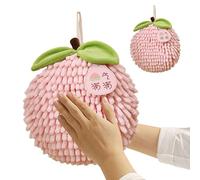 Serviette à main Puff Ball - Texture en coton doux, forme en peluche, toucher doux pour la peau, thème de salle de bain moelleux soutenant l'attrait décoratif | Comptoir d'évier de salle de bain à dom