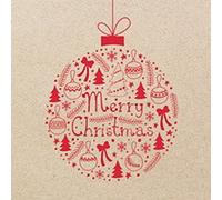 Serviette à motif de Noël 'Christmas Ball'