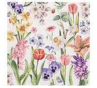 Serviette à motif 'Lavande', 330 x 330 mm