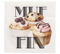 Serviette à motif 'Muffin', 330 x 330 mm