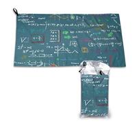 Serviette à séchage rapide imprimée avec formule mathématique, serviettes en microfibre pour adultes, 40,6 x 2 968 cm