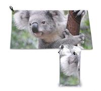 Serviette à séchage rapide Koala sur une branche, serviettes en microfibre pour adultes, 40,6 x 229,8 cm
