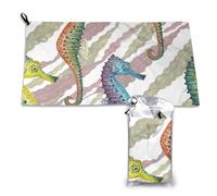 Serviette à séchage rapide Laminaria Seahorse, serviettes en microfibre pour adultes, 40,6 x 224,5 cm