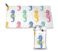 Serviette à séchage rapide Seahorse, serviettes en microfibre pour adultes, 40,6 x 153,8 cm