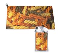 Serviette à séchage rapide Tasty Pasta, serviettes en microfibre pour adultes, 40,6 x 105,7 cm