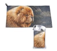 Serviette à séchage rapide vintage Chow Dog, serviettes en microfibre pour adultes, 40,6 x 64,6 cm