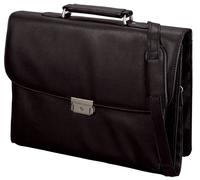 Serviette Alassio "CANTANA" imitation cuir noir