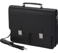 Serviette Alassio "VENETO" imitation cuir noir