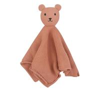 Serviette apaisante en coton pour poupée - Couverture de sécurité - Motif d'ours mignon - Jouet pour dormir - Ours mignon - Serviette apaisante - Doudou en coton pour bébé