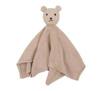 Serviette apaisante en coton pour poupée - Couverture de sécurité - Motif d'ours mignon - Jouet pour dormir - Ours mignon - Serviette apaisante - Doudou en coton pour bébé