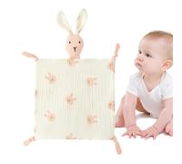 Serviette apaisante | Serviette douce et respirante Apaisante Jouet Apaisant, Lapin Sécurité Enfants Couette Coton Respirant pour Garçons et Filles