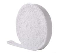 Serviette auto-agrippante en coton 10 m de long pour raquettes de badminton, tennis, squash et équipements sportifs (blanc)