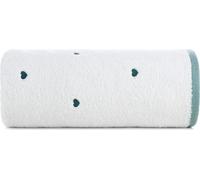 Serviette bébé 70x140 Baby 58 blanc bleu Heart 480g/m2 Eurofirany