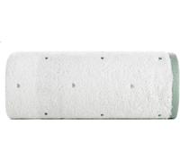 Serviette bébé 70x140 Baby 60 blanc menthe Coeurs 480g/m2 Eurofirany