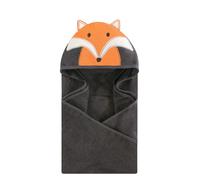 Serviette capuche unisexe en coton Hudson Baby, motif animal, renard moderne, taille unique