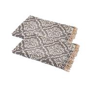 Serviette Carenesse Baroque Grise, Nappe Noble et de Haute qualité Serviette de Sport Serviette de Sport Serviette Sac à Dos Serviette de Camping, 100% Coton, 60 x 100 cm, Serviette de Voyage