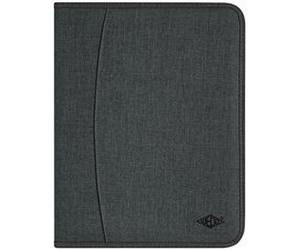 Serviette classeur COLLEGE, A4, polyester, gris chiné