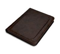 Serviette classeur 'MASSA', A4, similicuir, marron